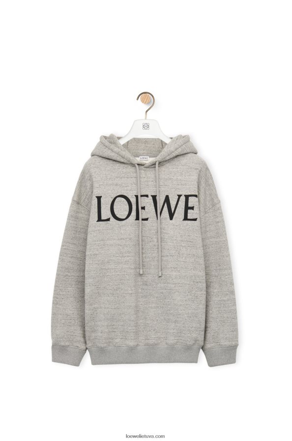 Loewe moterys Negabaritinis medvilninis gobtuvas pilkas melanžas BZ26XN810