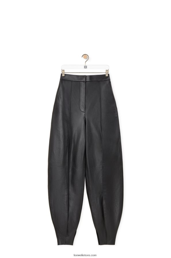 Loewe moterys balioninės kelnės su nappa juodas BZ26XN1139