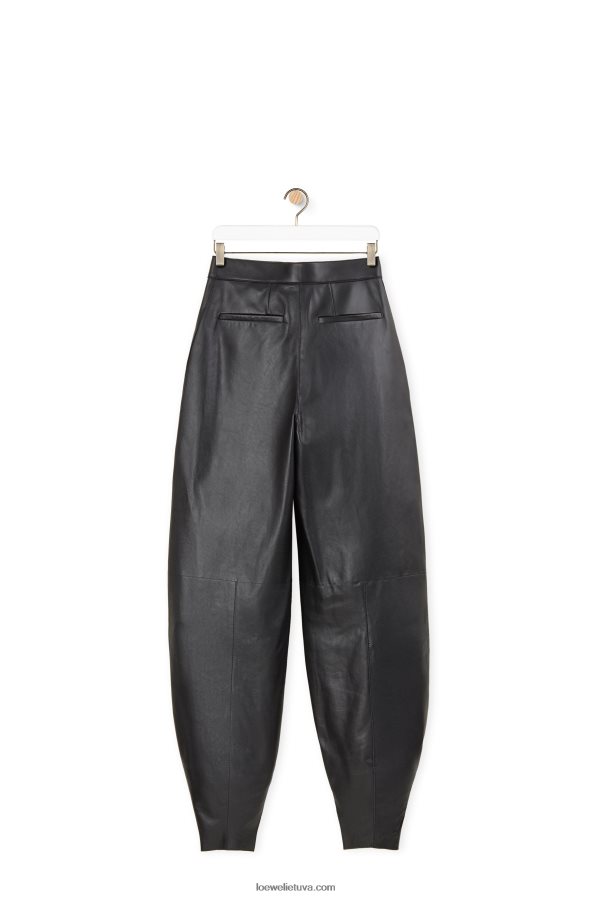 Loewe moterys balioninės kelnės su nappa juodas BZ26XN1139