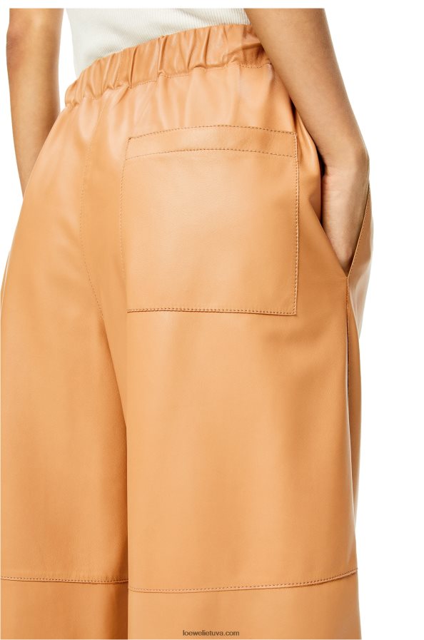 Loewe moterys sutrumpintos elastinės kelnės sviesto BZ26XN1146