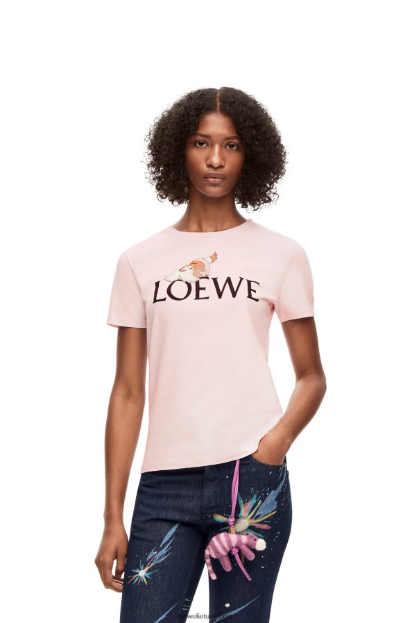 Loewe moterys medvilniniai marškinėliai kreida BZ26XN832