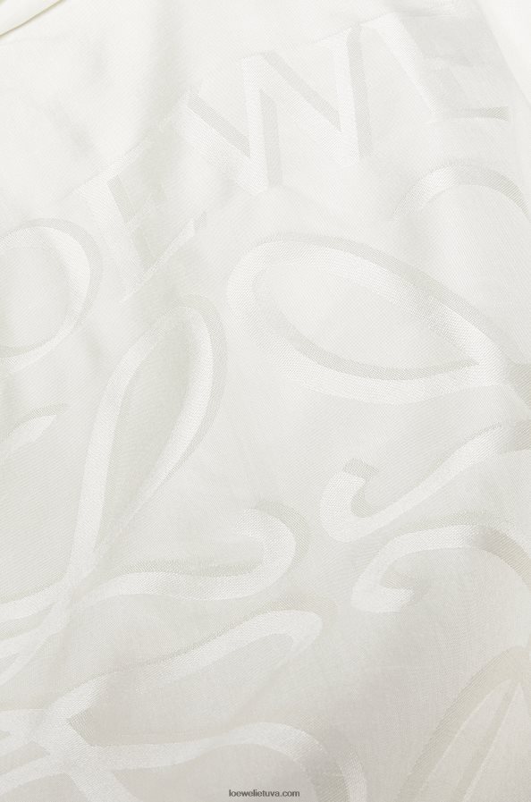Loewe moterys šilko marškiniai su gobtuvu ekru BZ26XN922