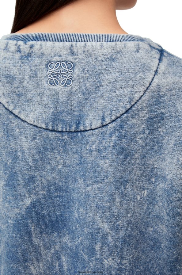 Loewe moterys pailgi megztiniai iš medvilnės vilnos skalbtas džinsas BZ26XN803