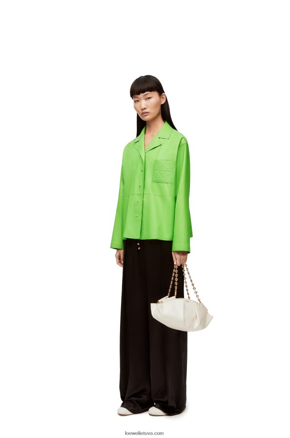 Loewe moterys anagraminė pižama palaidinė su nappa fluo žalia BZ26XN884