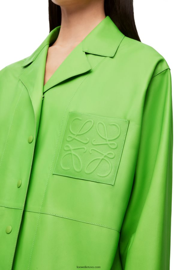 Loewe moterys anagraminė pižama palaidinė su nappa fluo žalia BZ26XN884