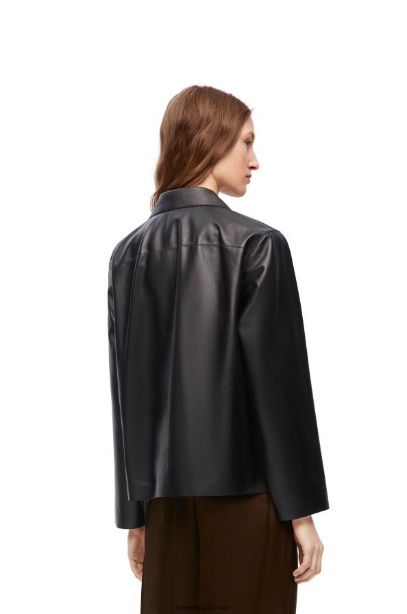 Loewe moterys pižamos palaidinė iš Nappa avinėlio odos juodas BZ26XN934