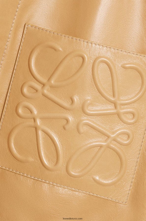 Loewe moterys pižamos palaidinė iš Nappa avinėlio odos smėlio/sviesto BZ26XN895
