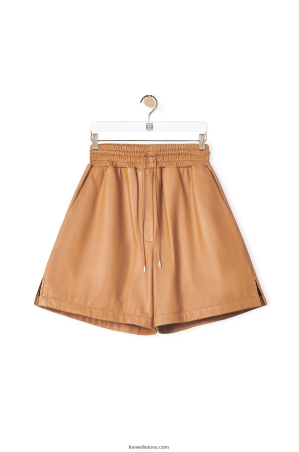 Loewe moterys šortai iš nappa ėriuko odos irisas BZ26XN1123