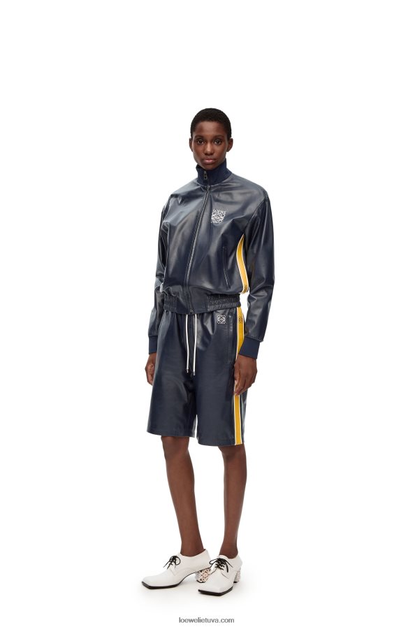 Loewe moterys sportinio kostiumo šortai nappa tamsiai/geltona BZ26XN1117