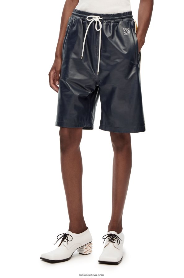 Loewe moterys sportinio kostiumo šortai nappa tamsiai/geltona BZ26XN1117