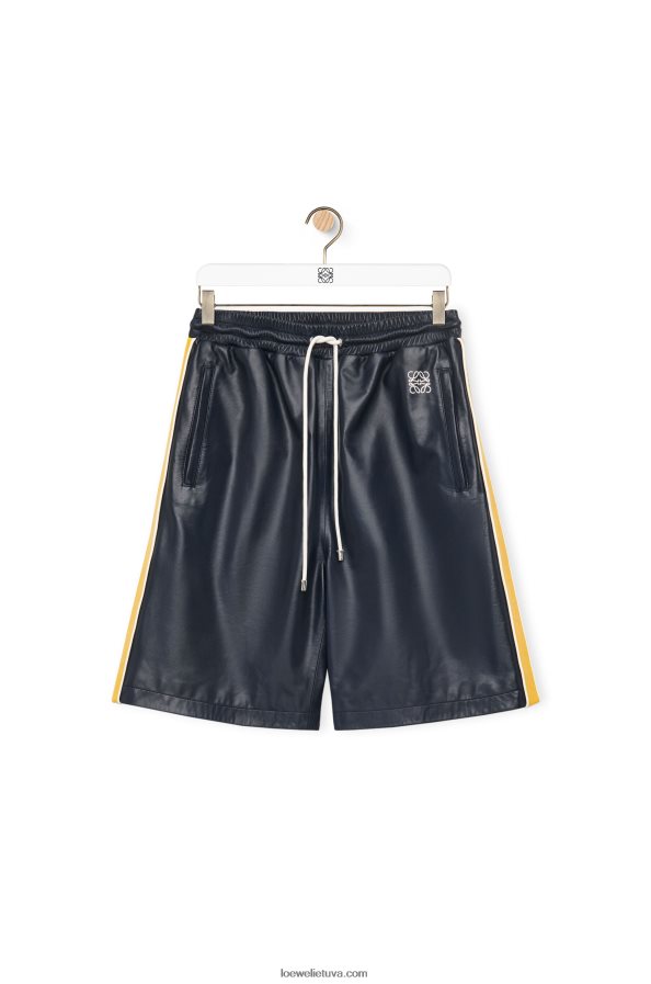 Loewe moterys sportinio kostiumo šortai nappa tamsiai/geltona BZ26XN1117