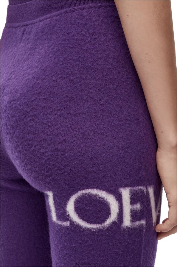 Loewe moterys vilnos dviračių šortai violetinė BZ26XN968