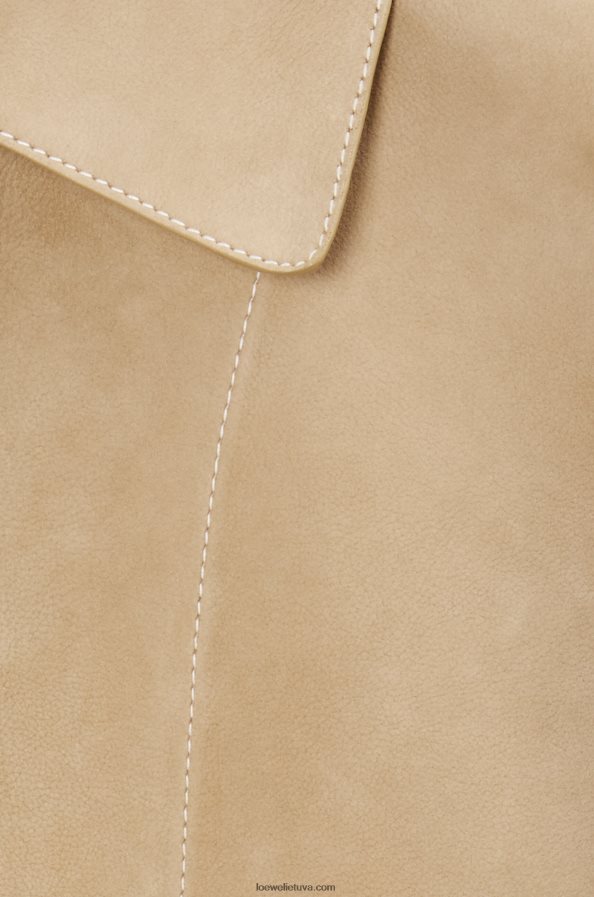 Loewe moterys atverčiama zomšos striukė auksas BZ26XN1135