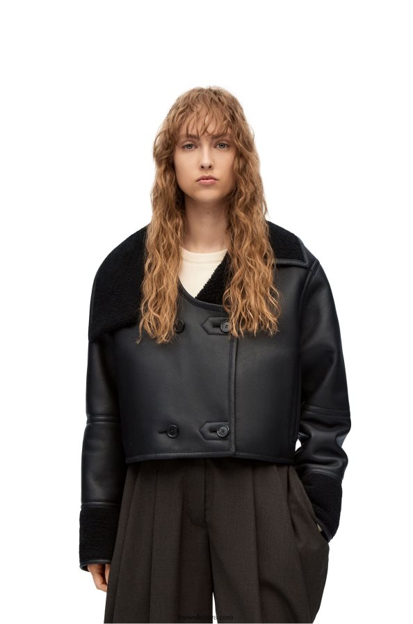 Loewe moterys dekonstruotas kirpimo švarkas juodas BZ26XN1131