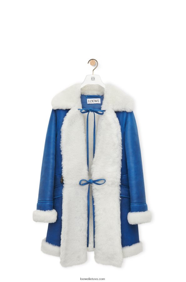 Loewe moterys kailis iš kirpimo balta/mėlyna BZ26XN1119