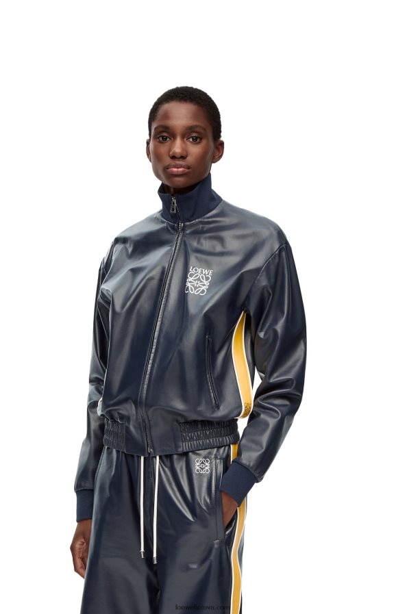 Loewe moterys sportinio kostiumo striukė nappa tamsiai/geltona BZ26XN1121