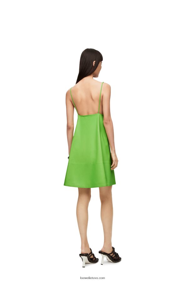 Loewe moterys Anthurium suknelė su petnešėlėmis fluo žalia BZ26XN1067