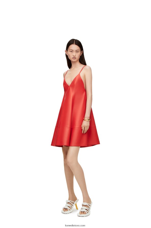 Loewe moterys Anthurium suknelė su petnešėlėmis raudona BZ26XN1065