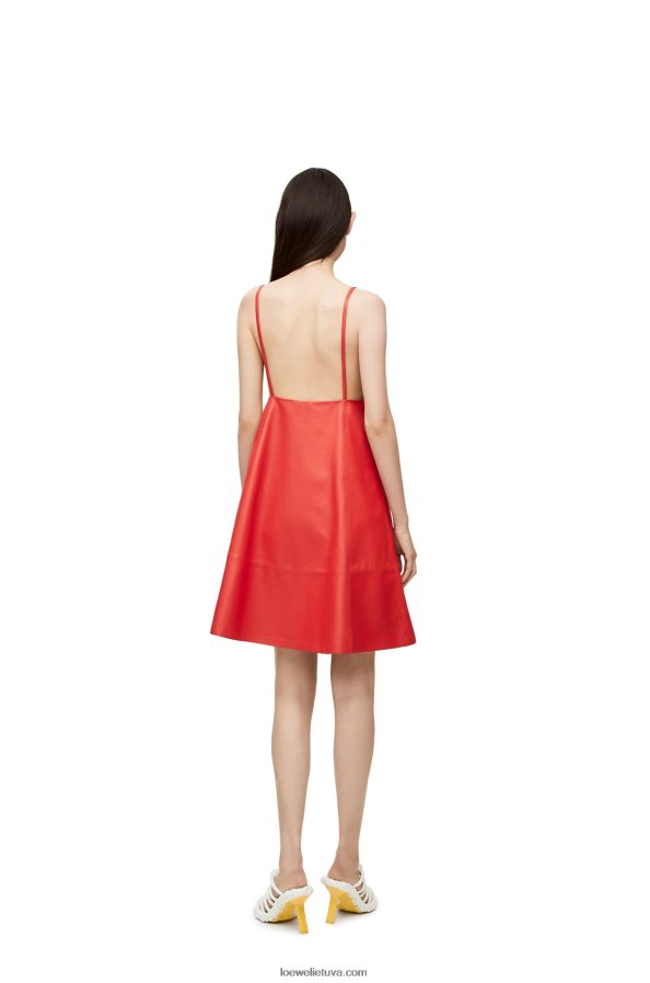 Loewe moterys Anthurium suknelė su petnešėlėmis raudona BZ26XN1065