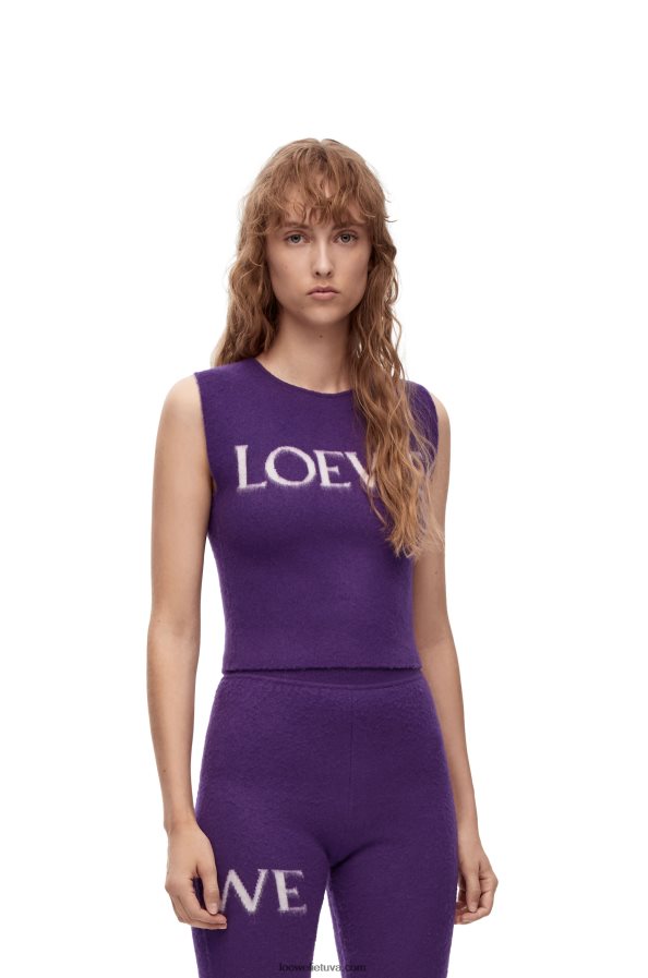 Loewe moterys vilnos viršus violetinė BZ26XN907