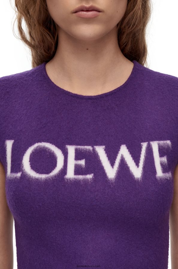 Loewe moterys vilnos viršus violetinė BZ26XN907