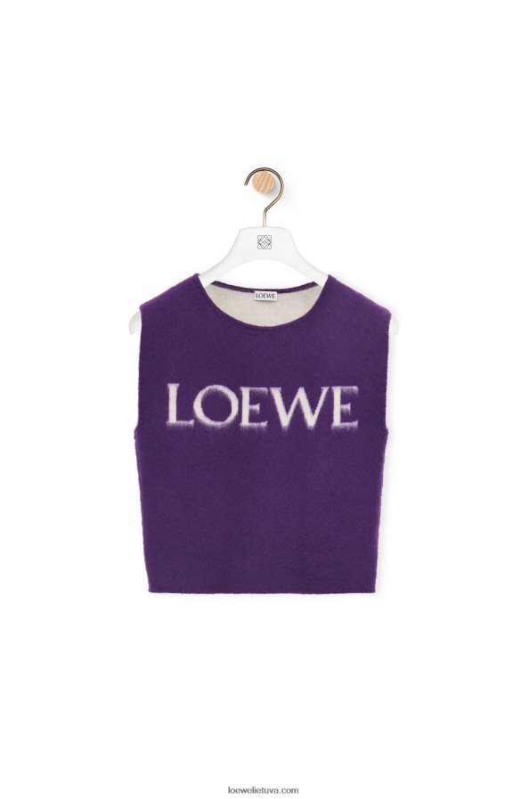 Loewe moterys vilnos viršus violetinė BZ26XN907