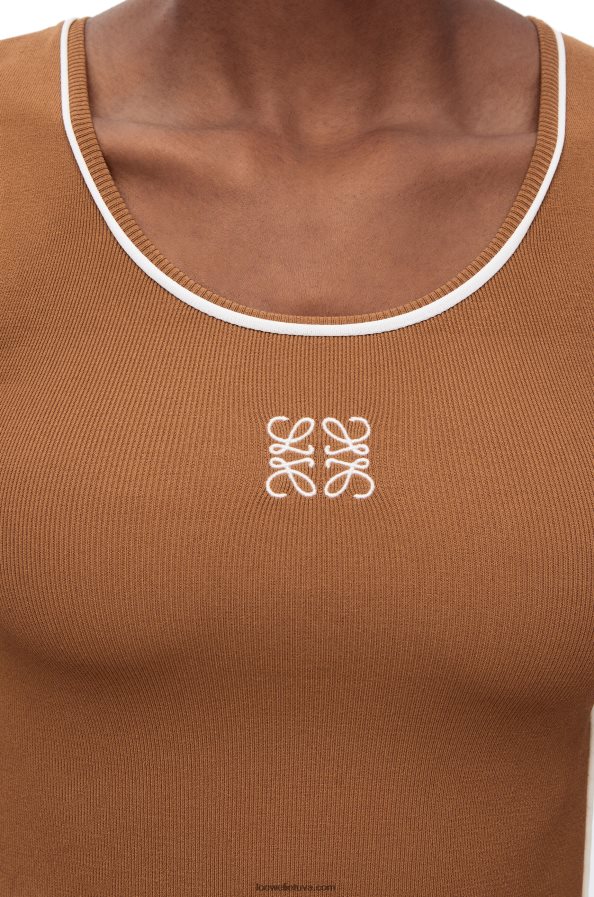 Loewe moterys viršus iš viskozės rudas BZ26XN940