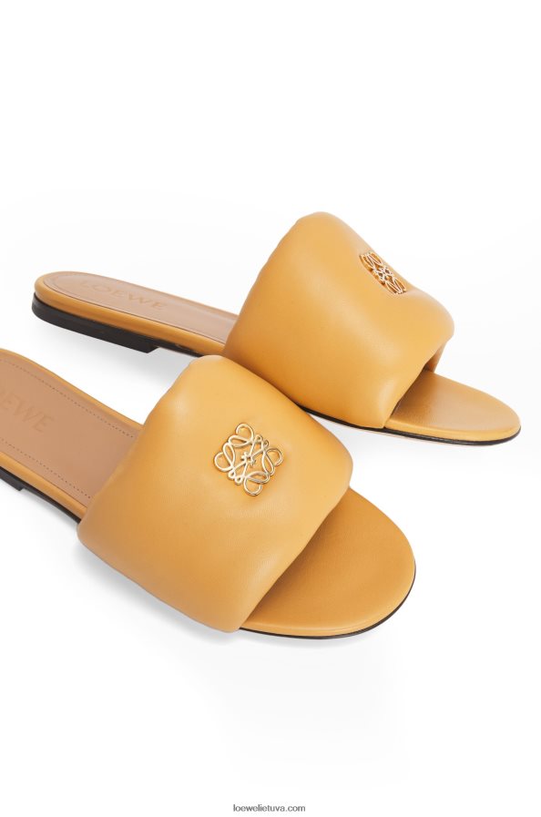 Loewe moterys anagrama paminkštinta skaidrė iš ėriuko odos dykuma BZ26XN684