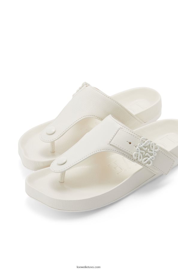 Loewe moterys ožkos odos lengvi basutės baltas BZ26XN679