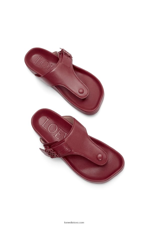 Loewe moterys ožkos odos lengvi basutės bordo BZ26XN721