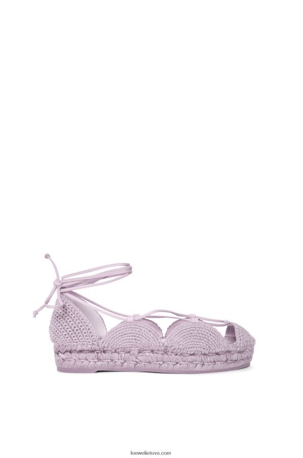 Loewe moterys saulės espadrilė džiute levandos BZ26XN697