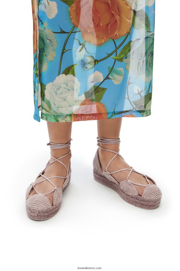 Loewe moterys saulės espadrilė džiute levandos BZ26XN697