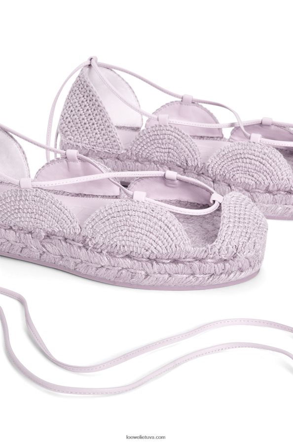 Loewe moterys saulės espadrilė džiute levandos BZ26XN697