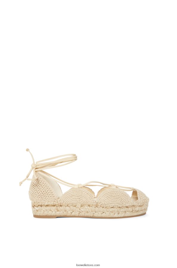 Loewe moterys saulės espadrilė džiute natūralus BZ26XN696