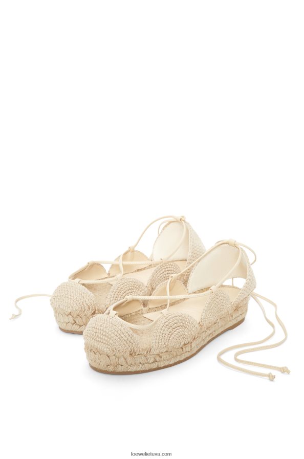 Loewe moterys saulės espadrilė džiute natūralus BZ26XN696