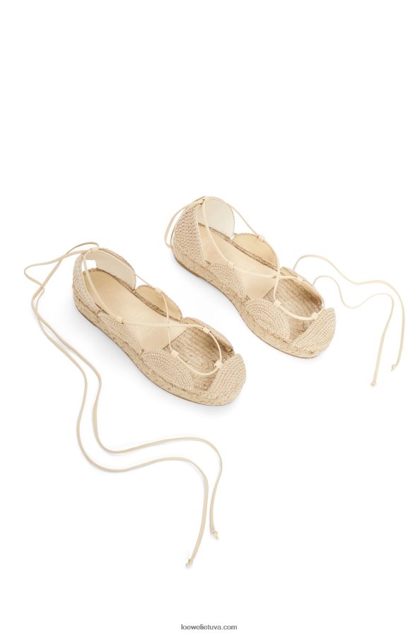 Loewe moterys saulės espadrilė džiute natūralus BZ26XN696