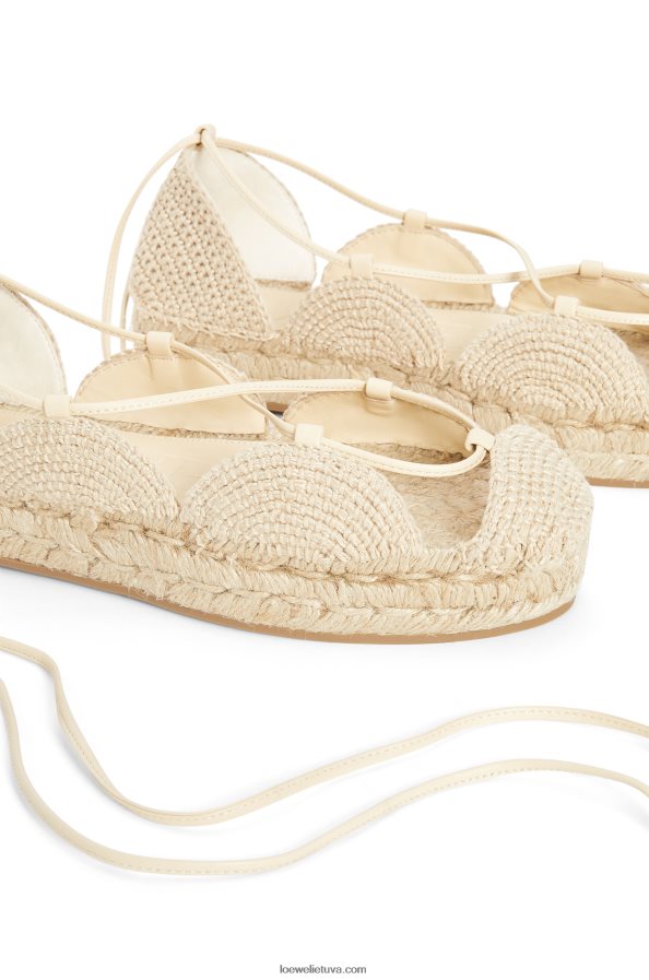 Loewe moterys saulės espadrilė džiute natūralus BZ26XN696