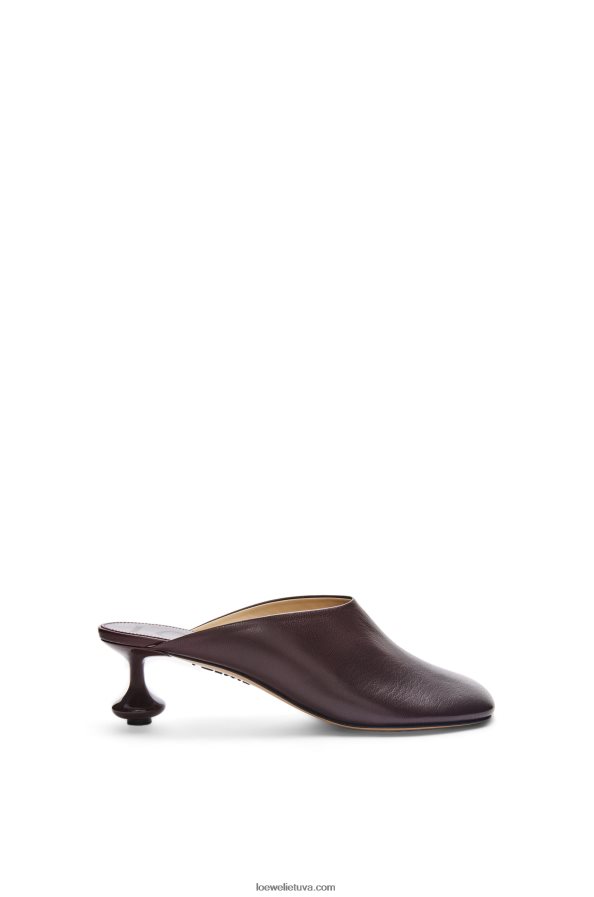 Loewe moterys žaislinis mulas ožkos kailyje bordo BZ26XN738