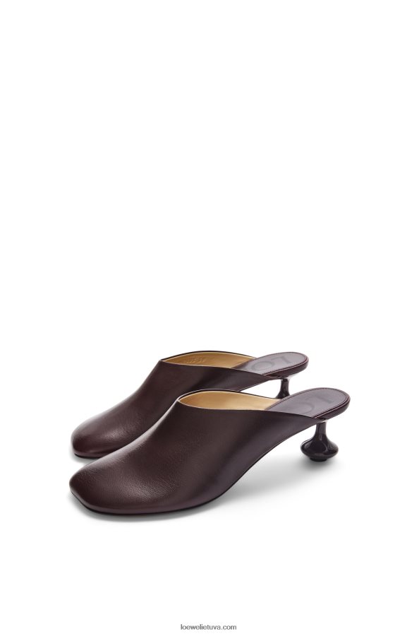 Loewe moterys žaislinis mulas ožkos kailyje bordo BZ26XN738