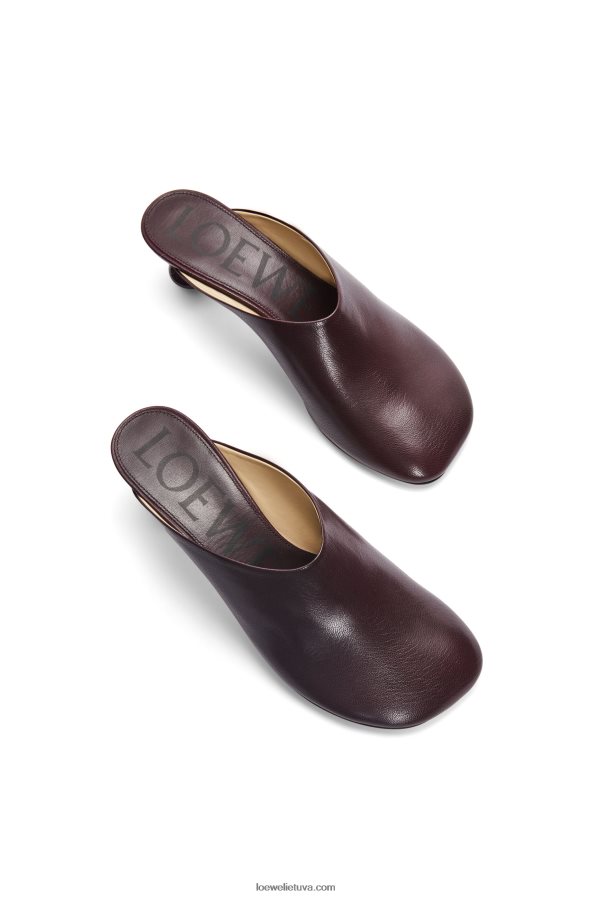 Loewe moterys žaislinis mulas ožkos kailyje bordo BZ26XN738