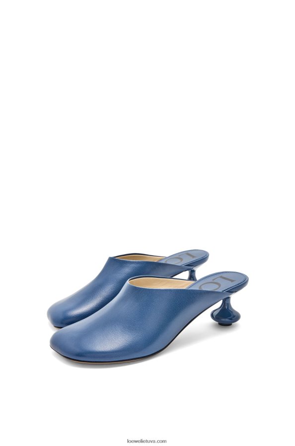 Loewe moterys žaislinis mulas ožkos kailyje neapdorotas džinsas BZ26XN724