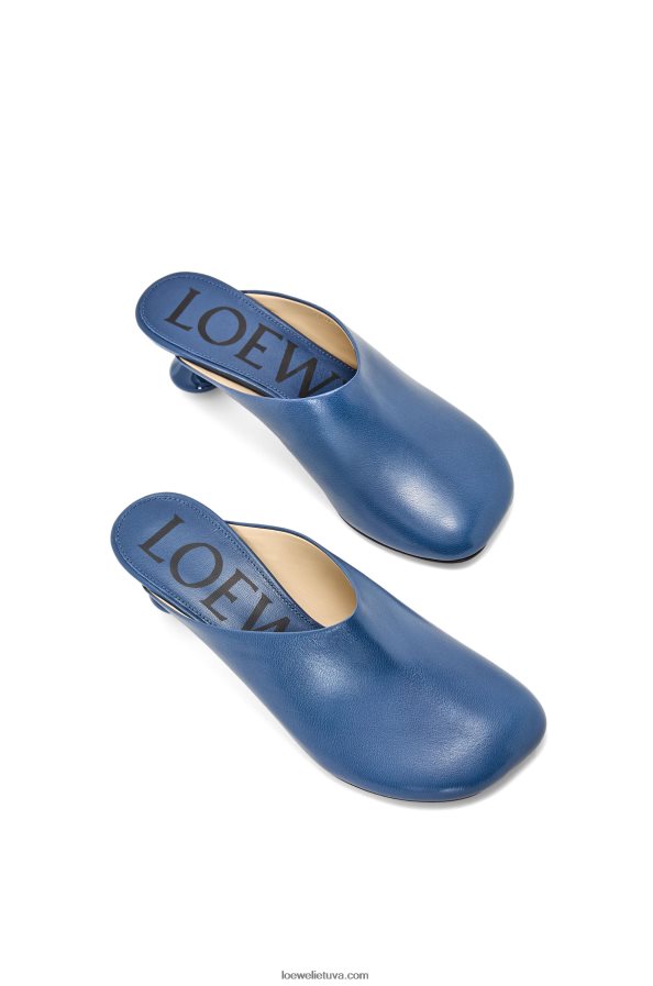 Loewe moterys žaislinis mulas ožkos kailyje neapdorotas džinsas BZ26XN724