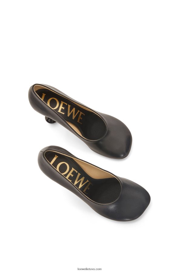Loewe moterys žaislinis pompa iš ožkos odos juodas BZ26XN731