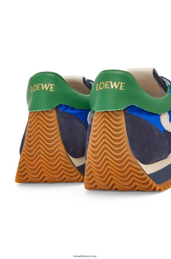 Loewe moterys Nailono ir zomšos bėgelis karališka mėlyna/navy BZ26XN653