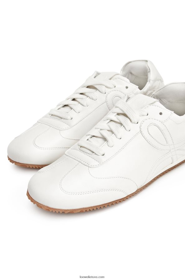 Loewe moterys baleto bėgikas ėriuko kailyje minkšta balta BZ26XN655