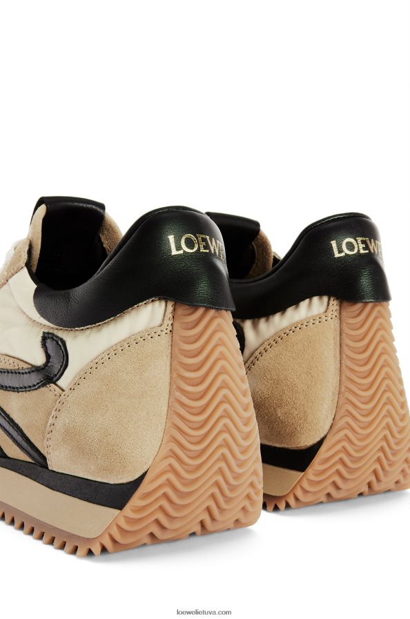 Loewe moterys zomšos ir nailono srauto bėgikas auksinis/juodas BZ26XN644