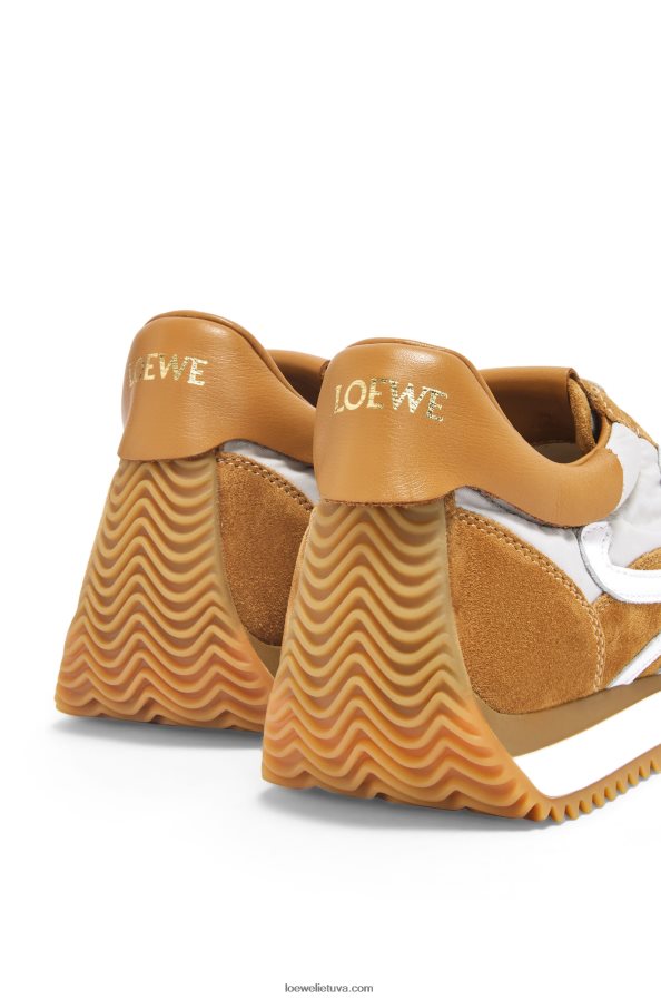 Loewe moterys zomšos ir nailono srauto bėgikas rudas/pilkas BZ26XN646