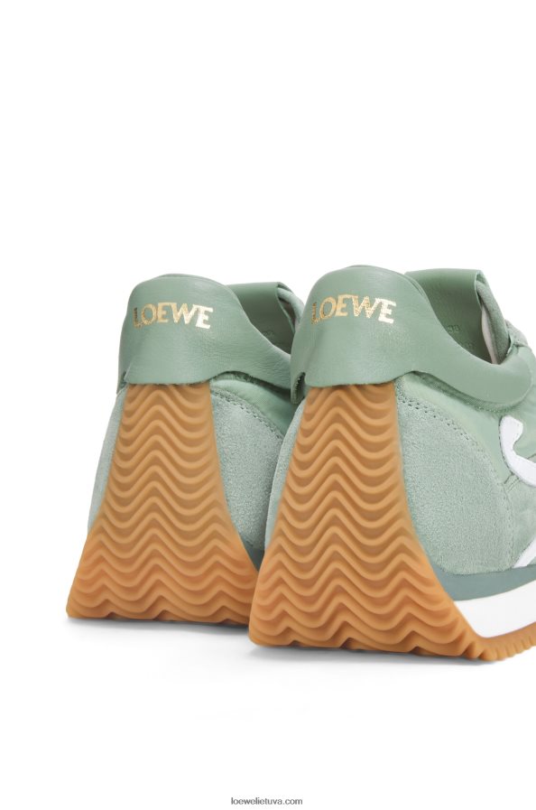 Loewe moterys zomšos ir nailono srauto bėgikas šviesiai žalia BZ26XN641