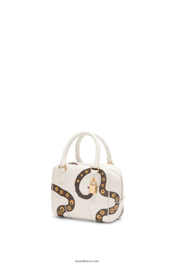 Loewe moterys amazona 16 iš nappa veršiuko odos minkšta balta BZ26XN143