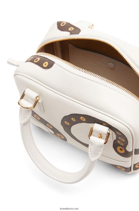 Loewe moterys amazona 16 iš nappa veršiuko odos minkšta balta BZ26XN143